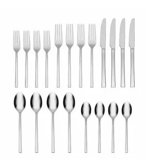 20-Piece Allay 18/0 Stainless Steel Flatware Set
