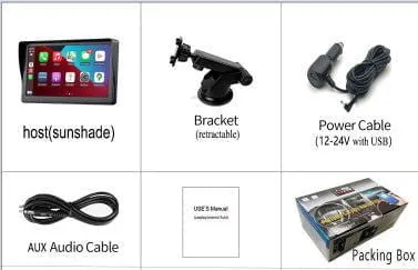 7 IPS Car Smart GPS Navigation Screen