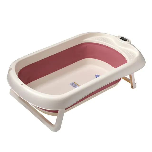 77.5 X 46.3 X 6.5Cm Non-Slip Design Portable Folding Baby Bathtub My-98 Pink