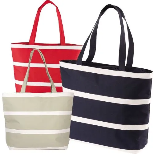 Avalon Stripe Insulated Tote Bag