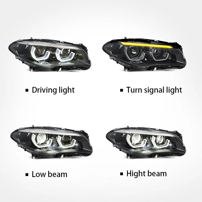 BMW 5 Series/F18/F10 2011-2017 upgrade  Modified headlight LED DRL Running LED Turn Signal