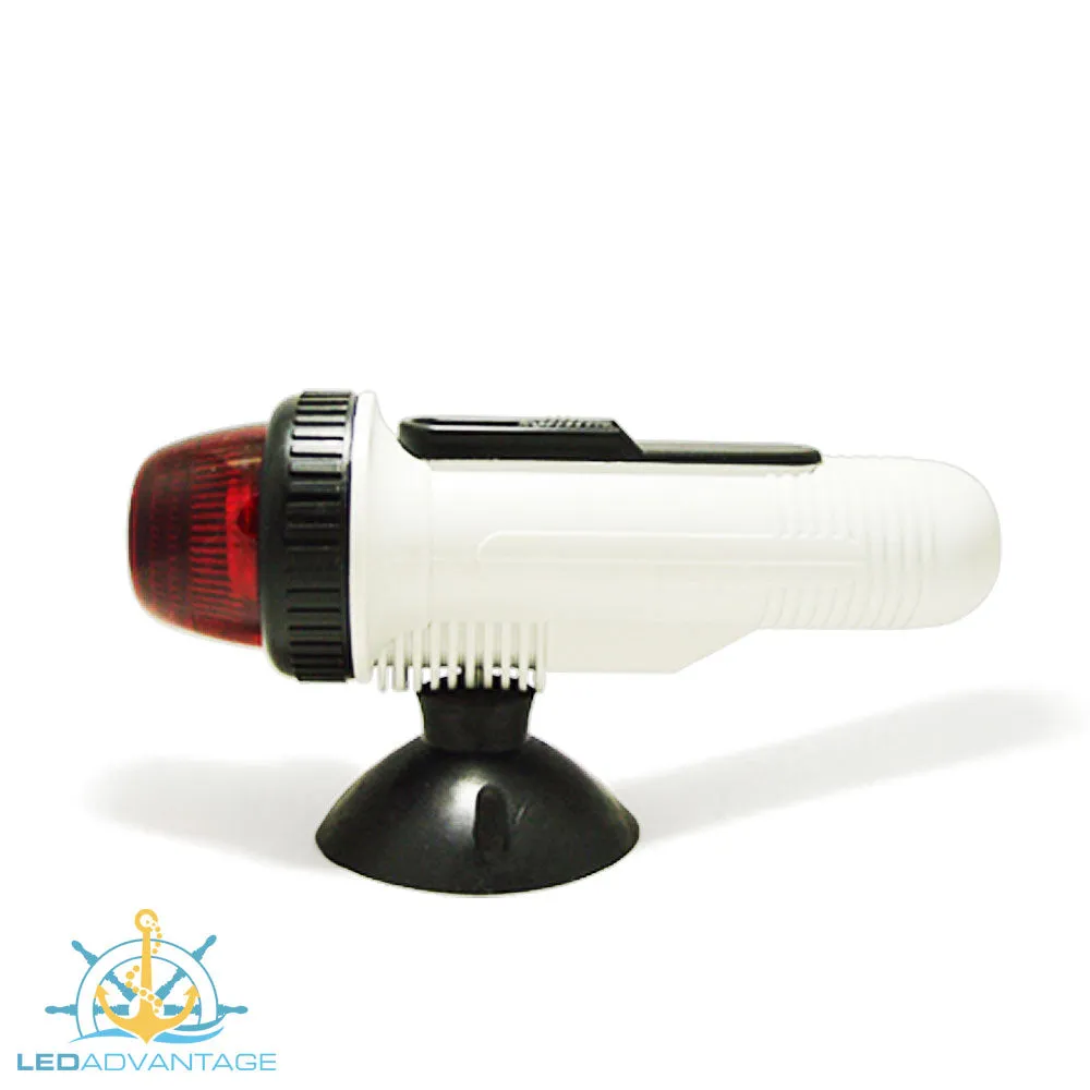 Boat Portable Suction Bi-Color Port & Starboard Navigation LED Light