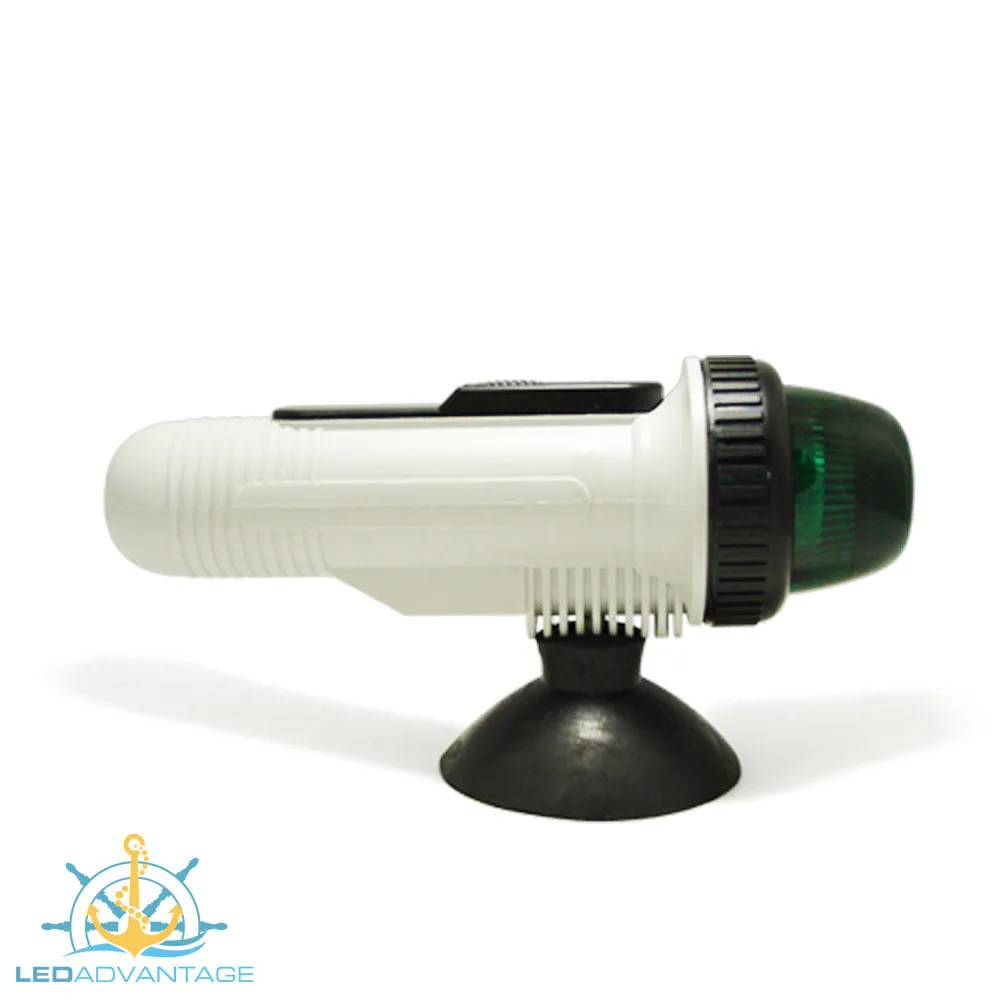 Boat Portable Suction Bi-Color Port & Starboard Navigation LED Light