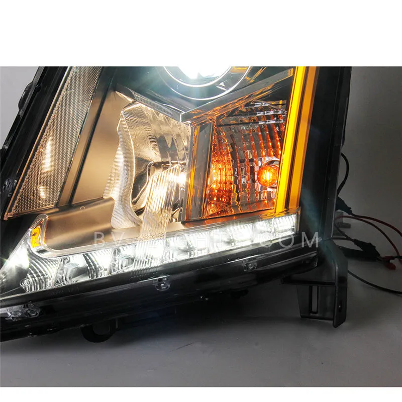 Cadillac SRX 2nd Gen 2010-2014 Modified headlight Upgrade to the Latest Style turn signal light Daytime running lamp
