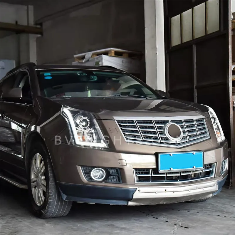 Cadillac SRX 2nd Gen 2010-2014 Modified headlight Upgrade to the Latest Style turn signal light Daytime running lamp