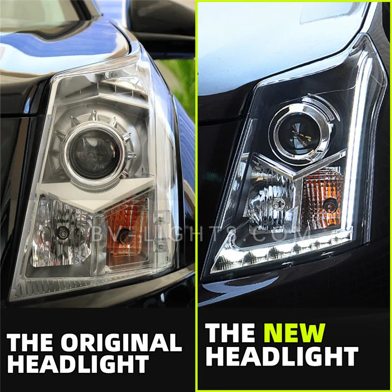 Cadillac SRX 2nd Gen 2010-2014 Modified headlight Upgrade to the Latest Style turn signal light Daytime running lamp