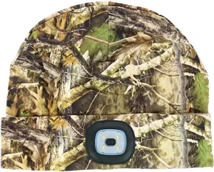 CAMO ADULT RECHARGABLE LED BEANIE