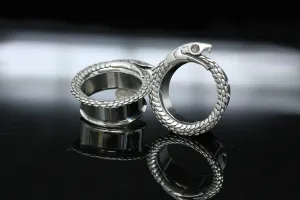 Cannibal Snake Stainless Steel Tunnels (Pair) - PSS76