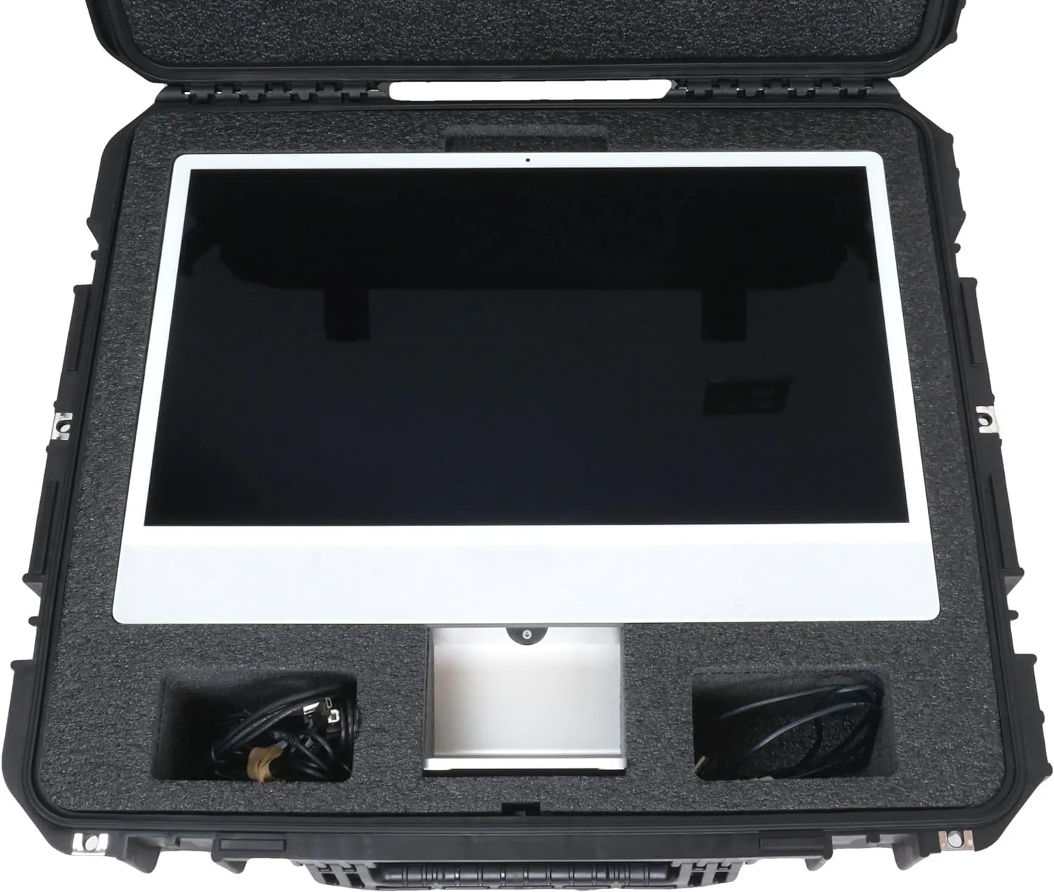 Case Club Case fits 24" iMac. Heavy Duty, Airline Approved, Shippable - Also Fits Keyboard & Accessories - Compact, Rolling, Lockable, Waterproof, Hard Case