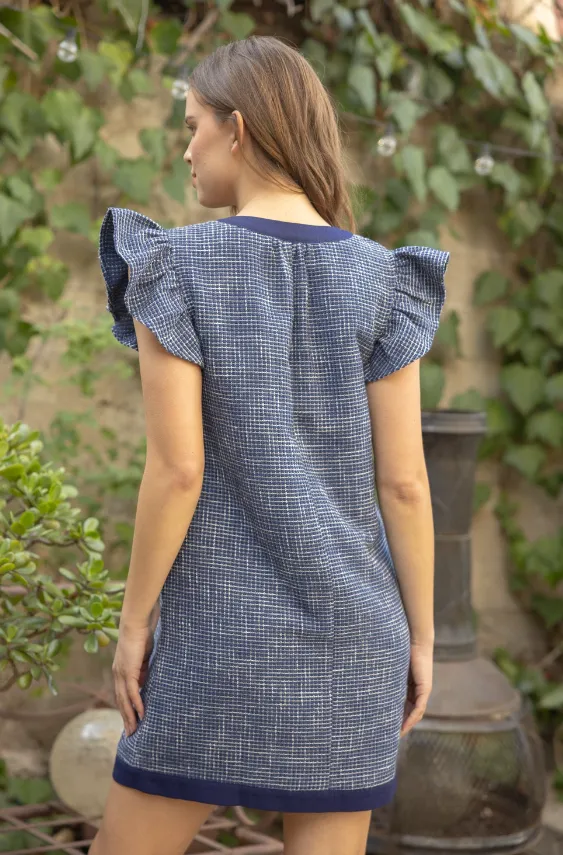 Charlie Tweed Mini Dress - Final Sale 40% off in cart