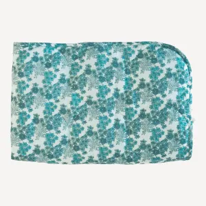 classic circle quilt | bluebell wildflower | organic cotton gauze