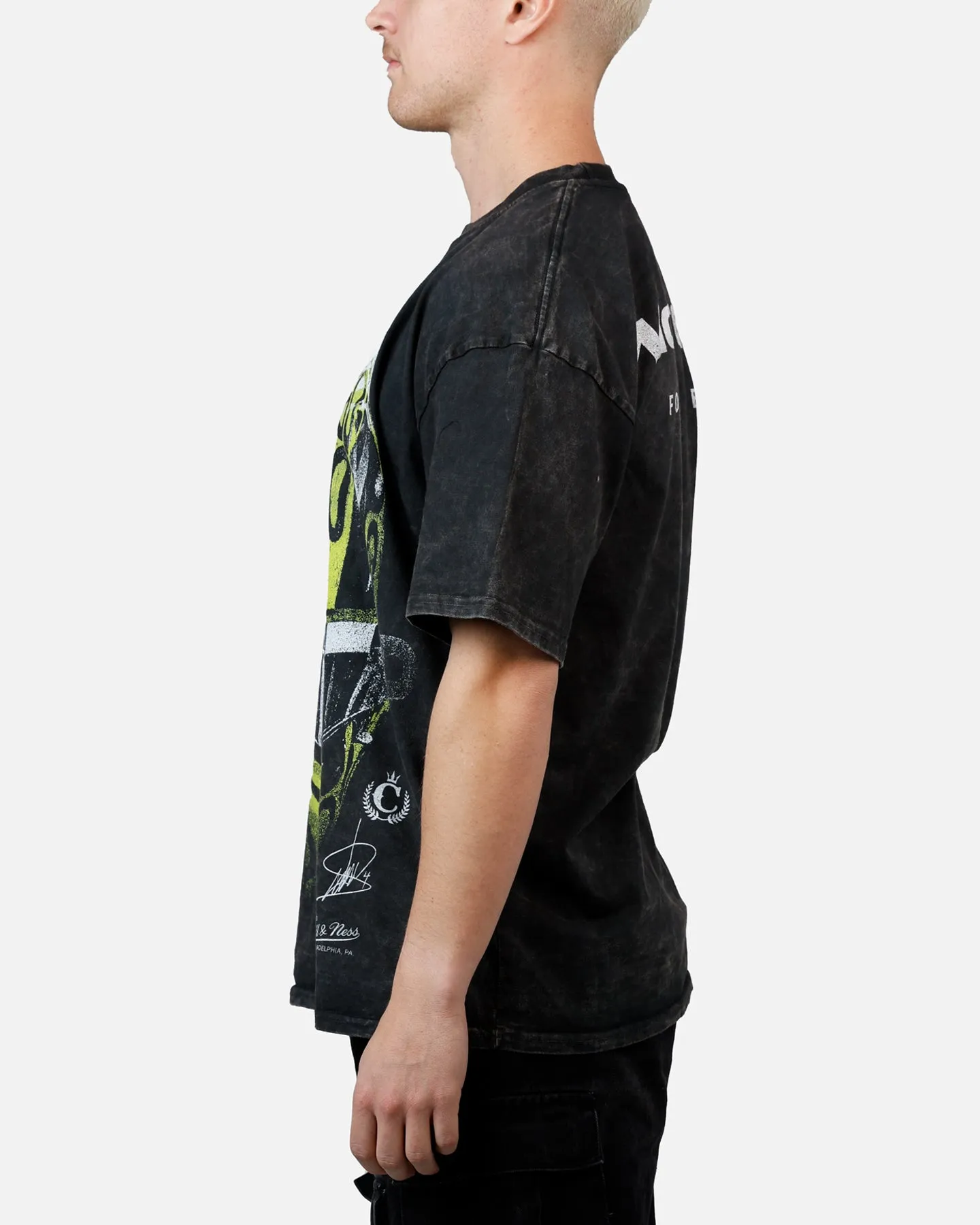 Culture Kings X Mclaren Lando Norris 'Vegas Grand Prix 2024' Helmet T-Shirt Black Acidwash