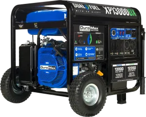 DuroMax XP13000DX 10500W/13000W Dual Fuel Gas Propane Generator with Electric Start and CO Alert New