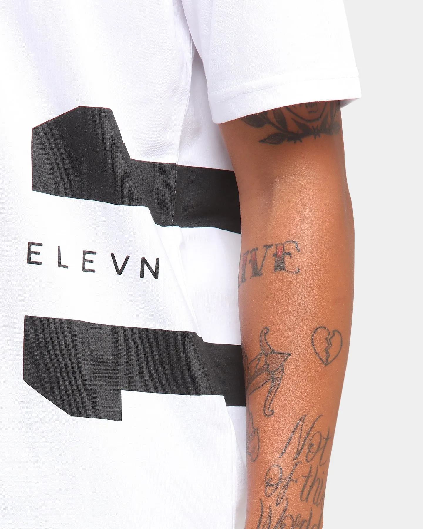 Elevn Clothing Co. Nonsense Short Sleeve T-Shirt White