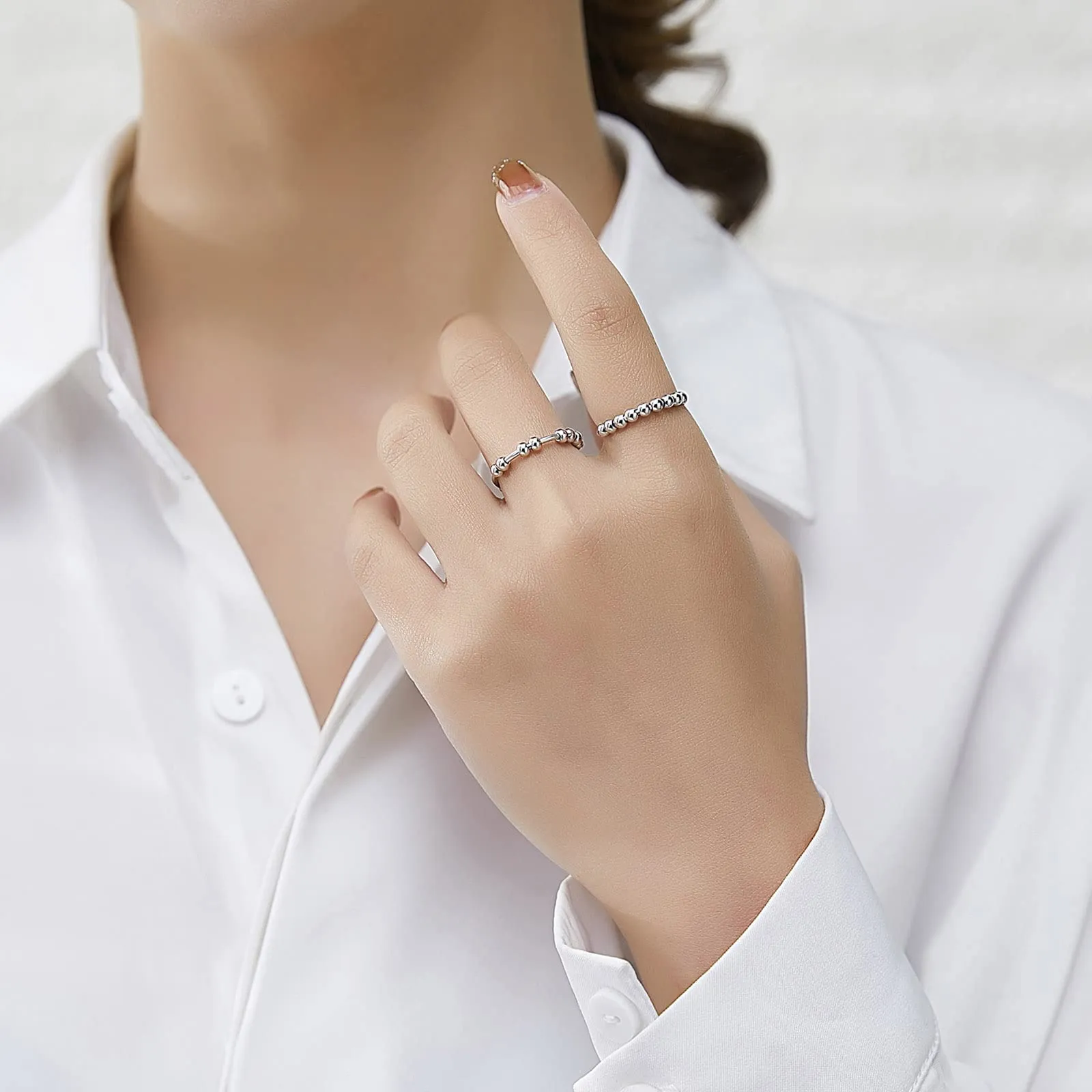 Focus Anti-Anxiety Ring - Sterling Silver