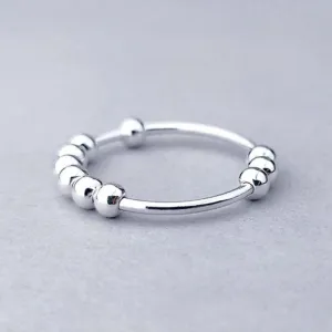 Focus Anti-Anxiety Ring - Sterling Silver