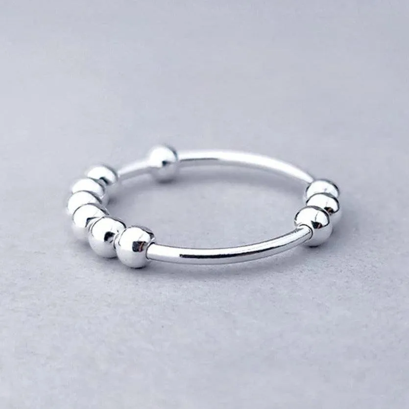 Focus Anti-Anxiety Ring - Sterling Silver