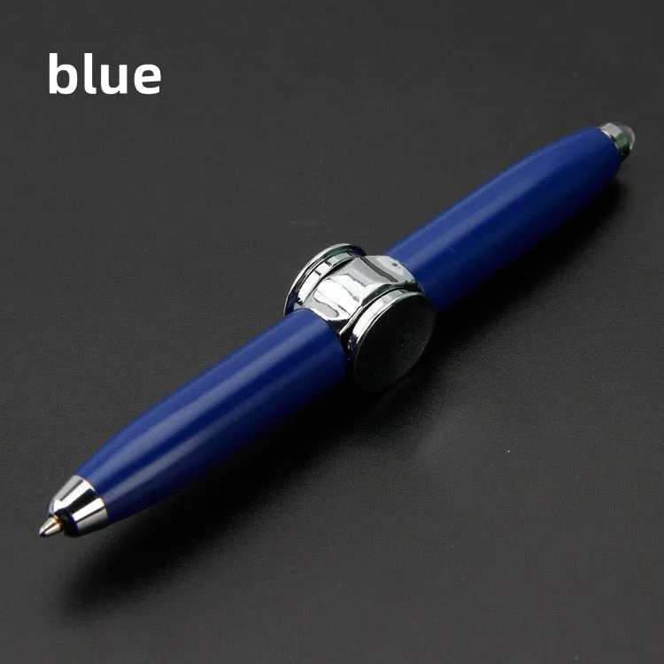 Focused Lens Fidget Spinner Pens with LED Light for Stress and Anxiety Relief