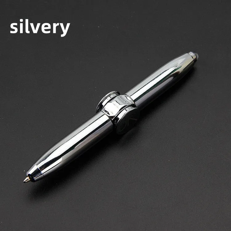 Focused Lens Fidget Spinner Pens with LED Light for Stress and Anxiety Relief