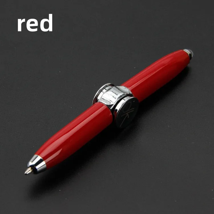 Focused Lens Fidget Spinner Pens with LED Light for Stress and Anxiety Relief