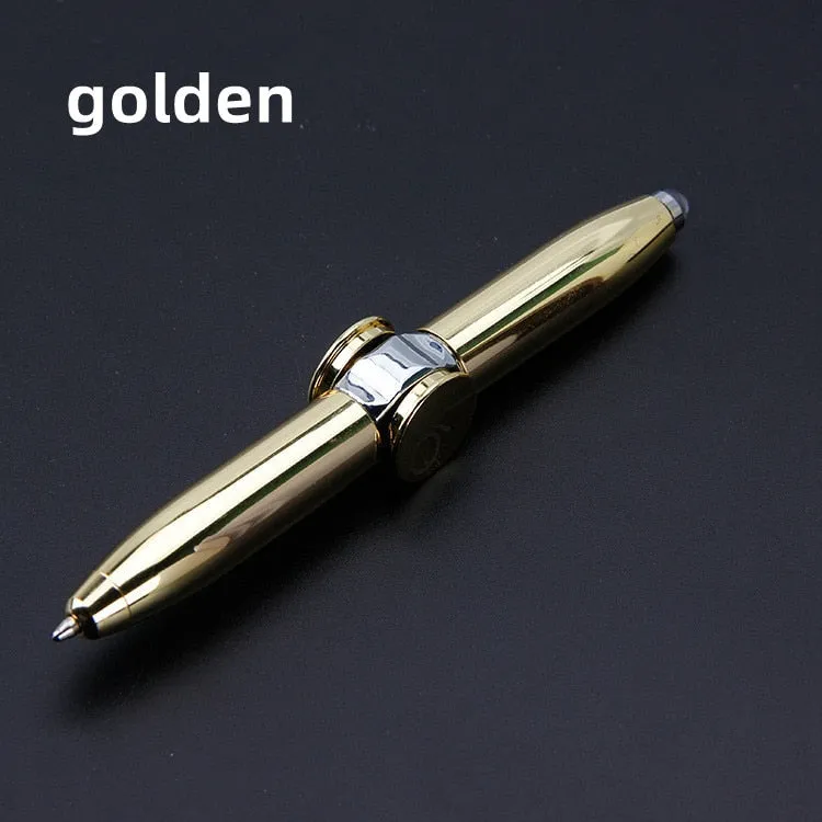Focused Lens Fidget Spinner Pens with LED Light for Stress and Anxiety Relief