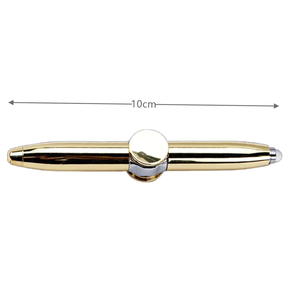 Focused Lens Fidget Spinner Pens with LED Light for Stress and Anxiety Relief