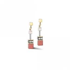 GeoCUBE® Iconic Precious Red-Beige Earrings 4905/21-0310