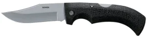 Gerber 46069 Folding Knife, 3.76 in L Blade, 420HC Stainless Steel Blade, Comfort Grip, Tacky Handle, Black Handle :EA: QUANTITY: 1