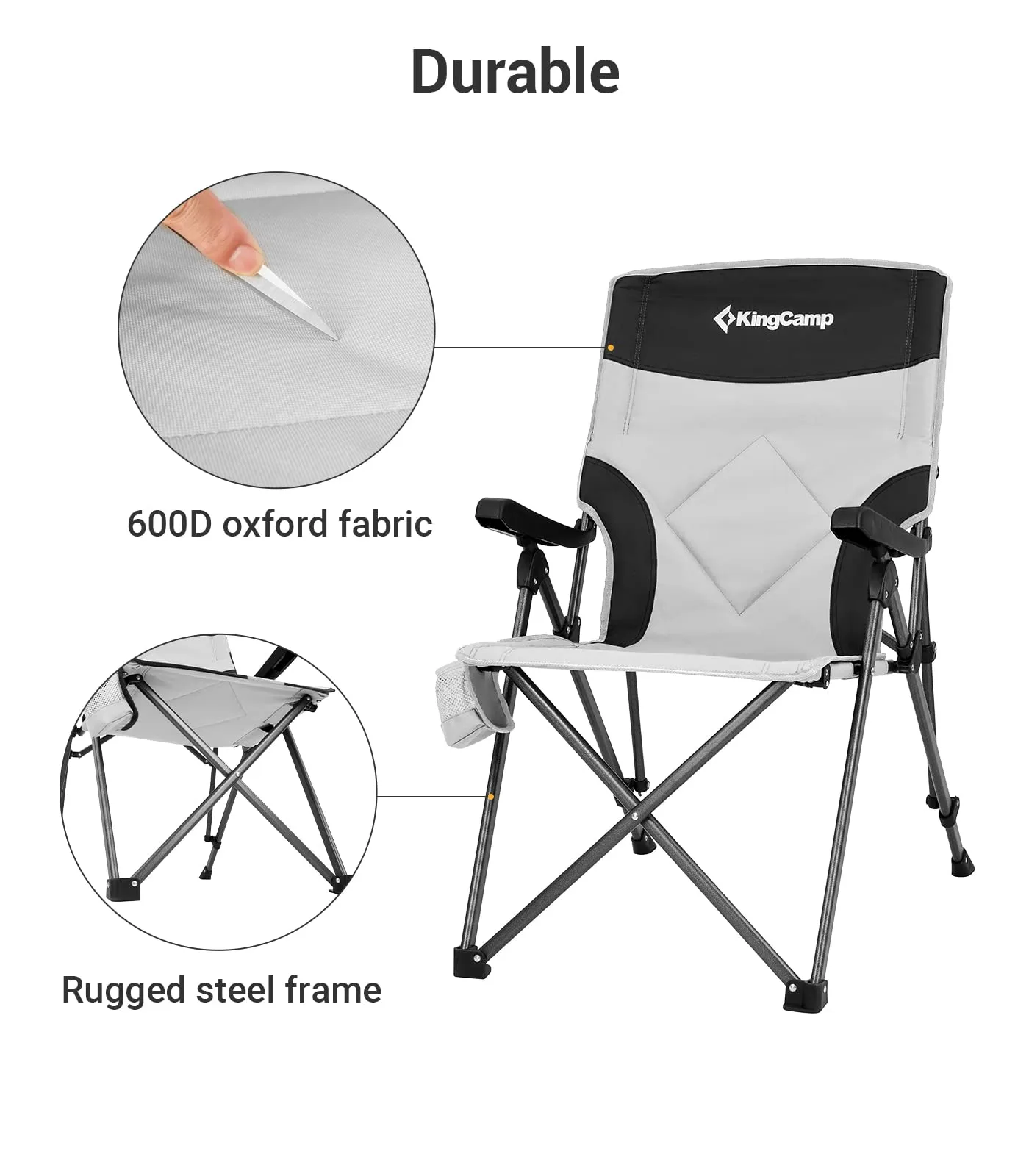 KingCamp Adjustable Heavy Duty High Back Chairs