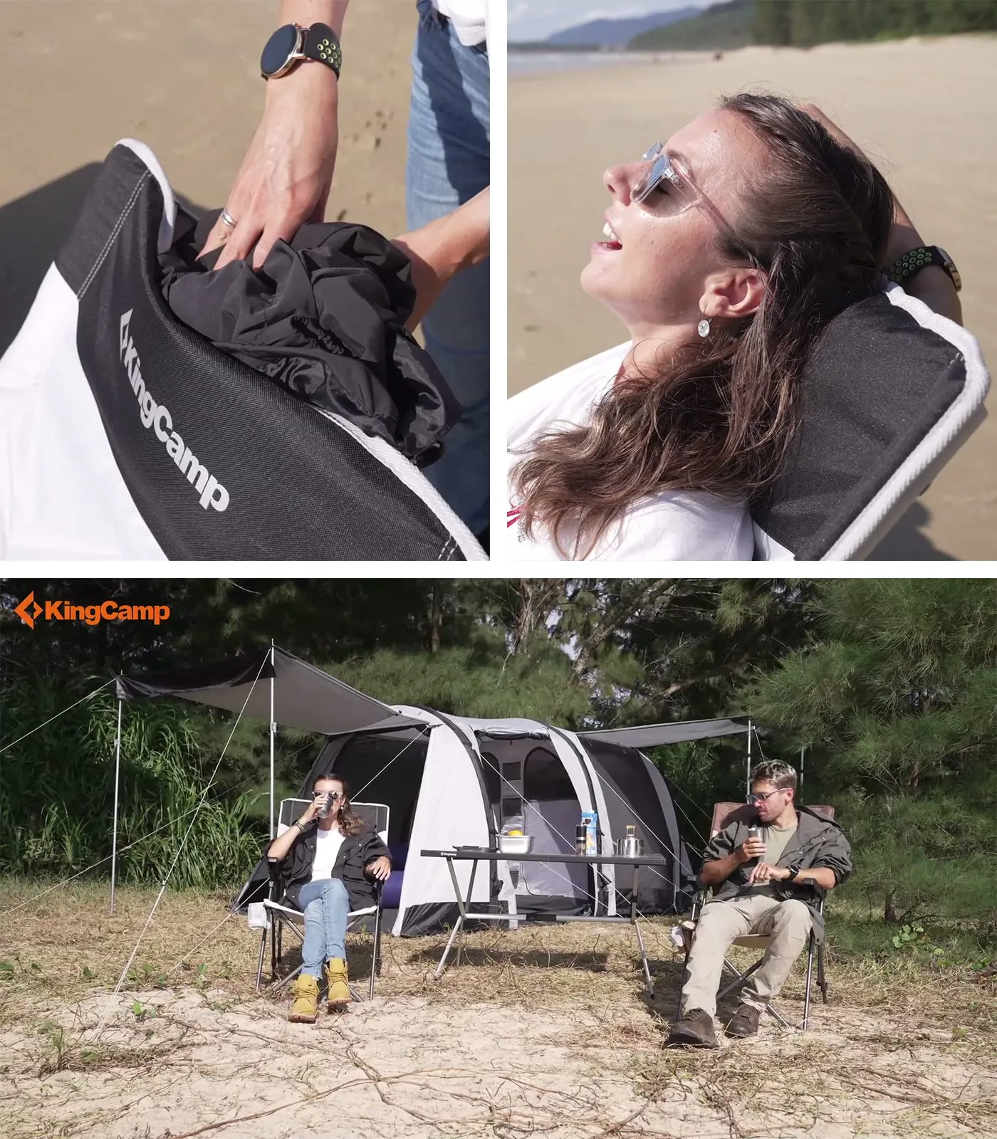 KingCamp Adjustable Heavy Duty High Back Chairs
