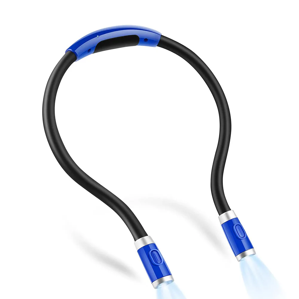 LED Neck Book Light Hands-Free Rechargeable USB Reading Lamp
