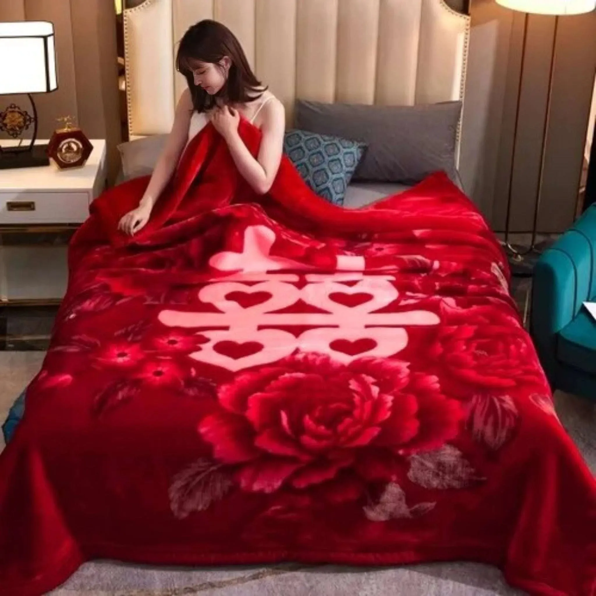 Leopard Print Double Layer Fleece Throw Blankets