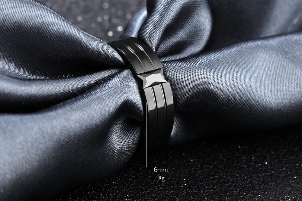 Men's Fashion Black Ring