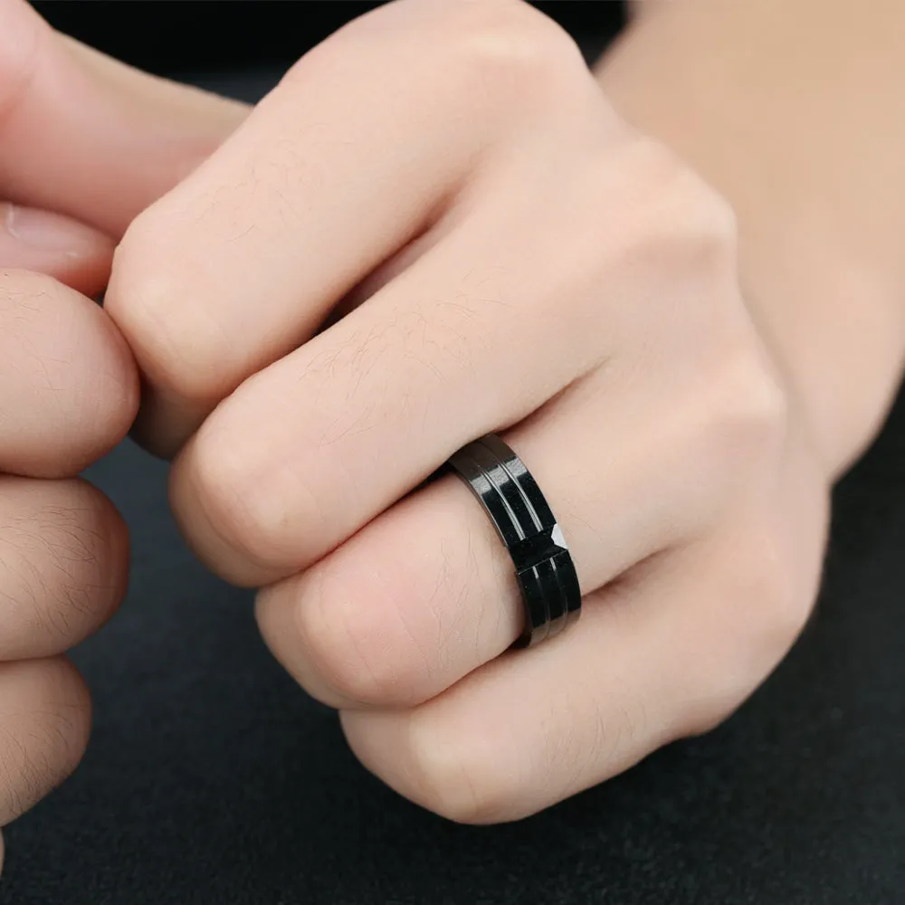 Men's Fashion Black Ring
