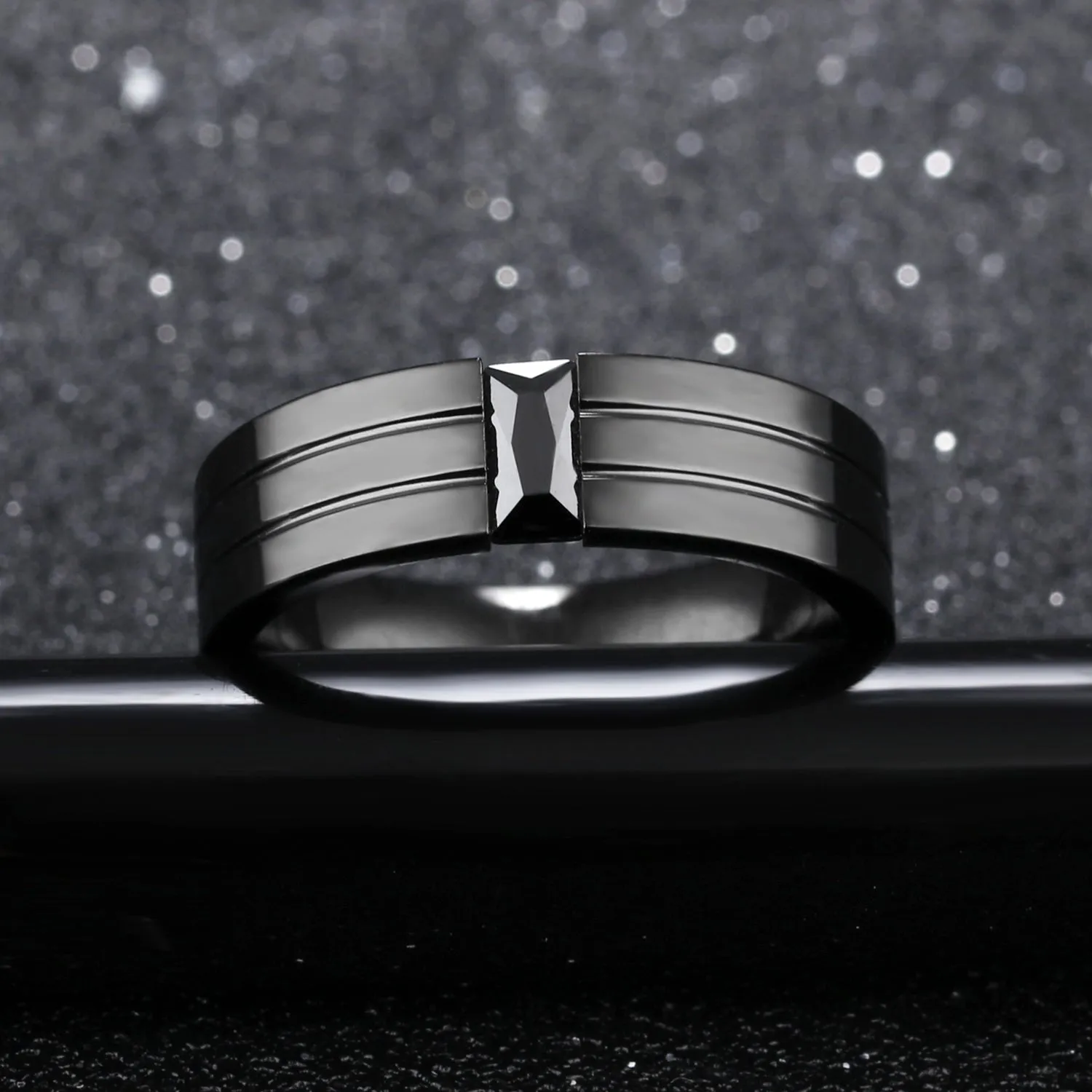 Men's Fashion Black Ring