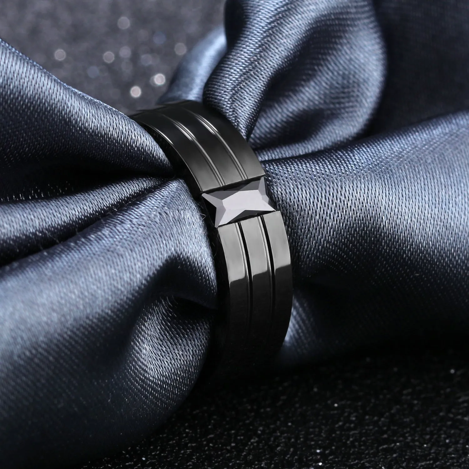 Men's Fashion Black Ring