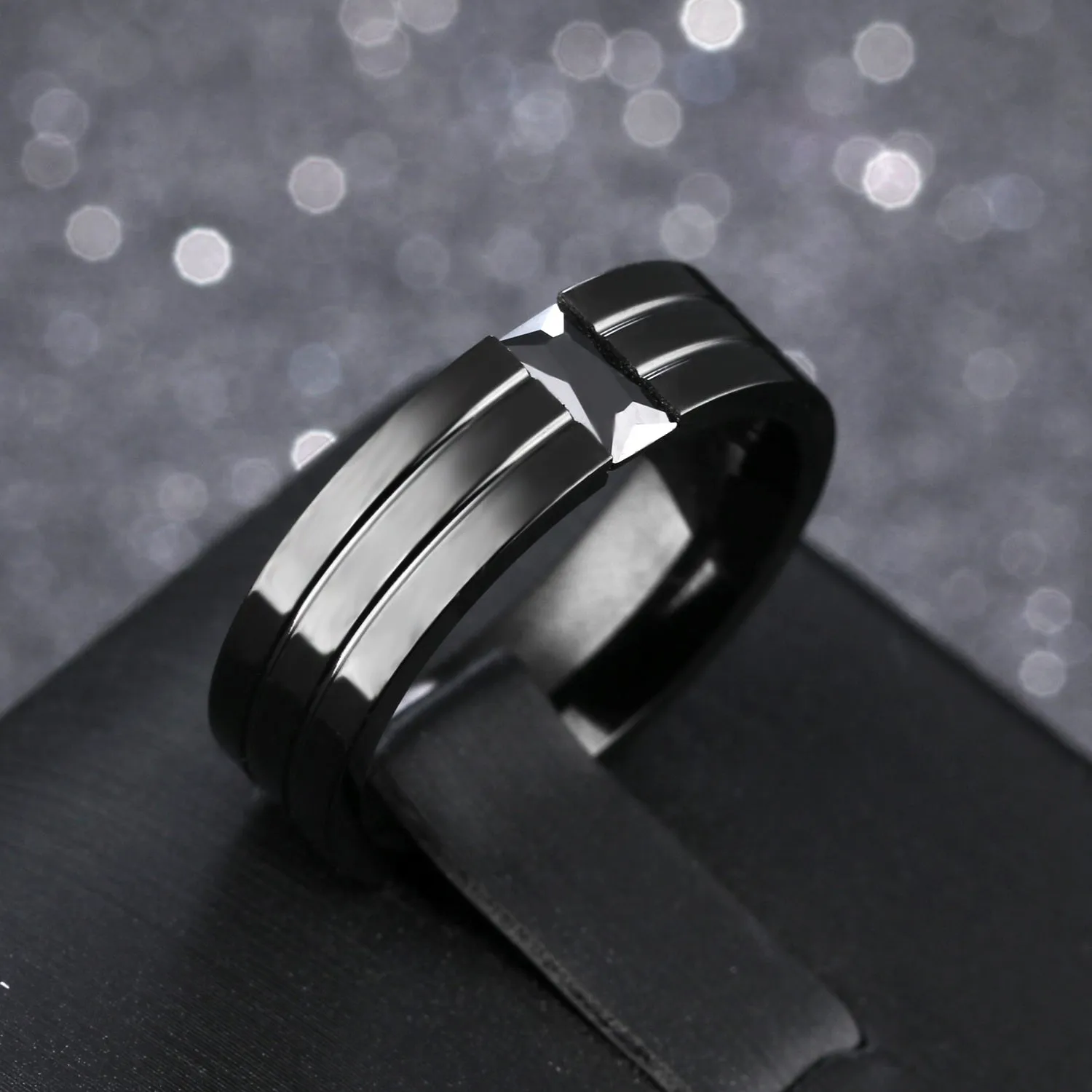 Men's Fashion Black Ring
