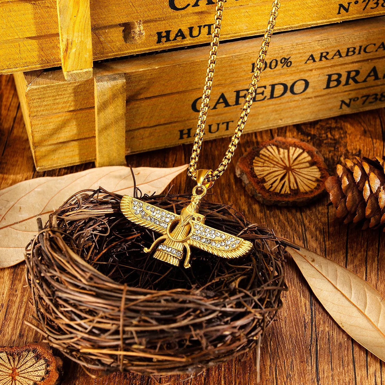 Men's Fashion Hip Hop Eagle Pendant Necklace