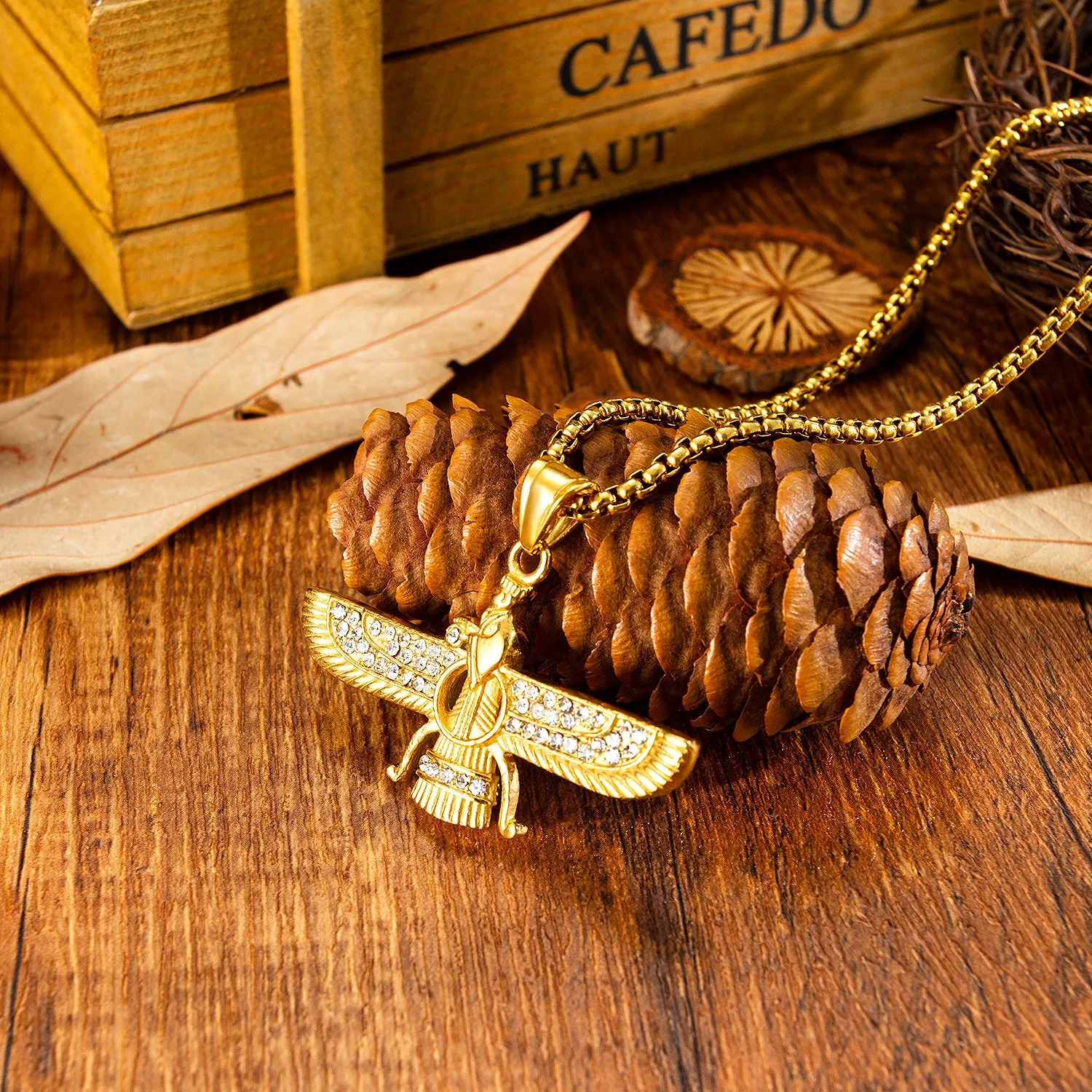 Men's Fashion Hip Hop Eagle Pendant Necklace