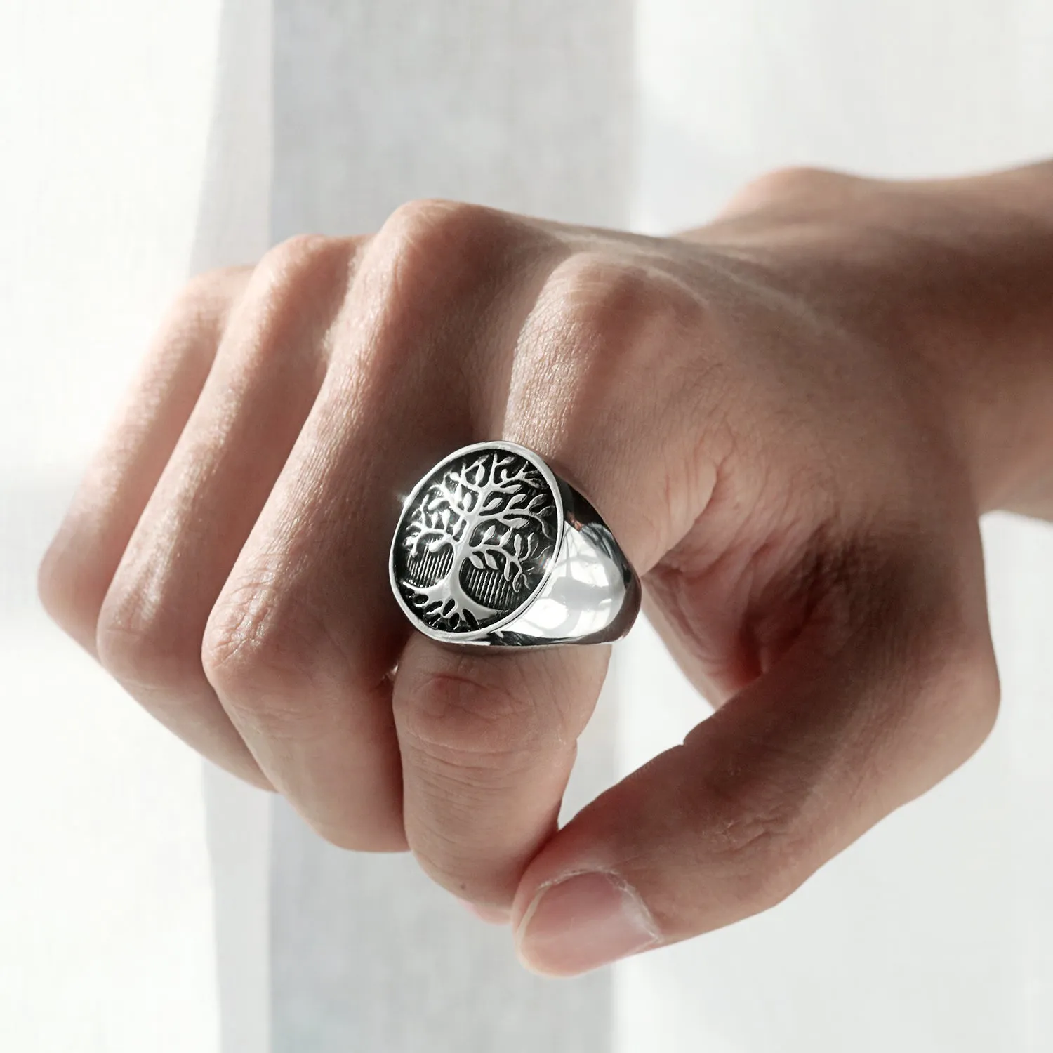 Men's Fashion Life Tree Ring
