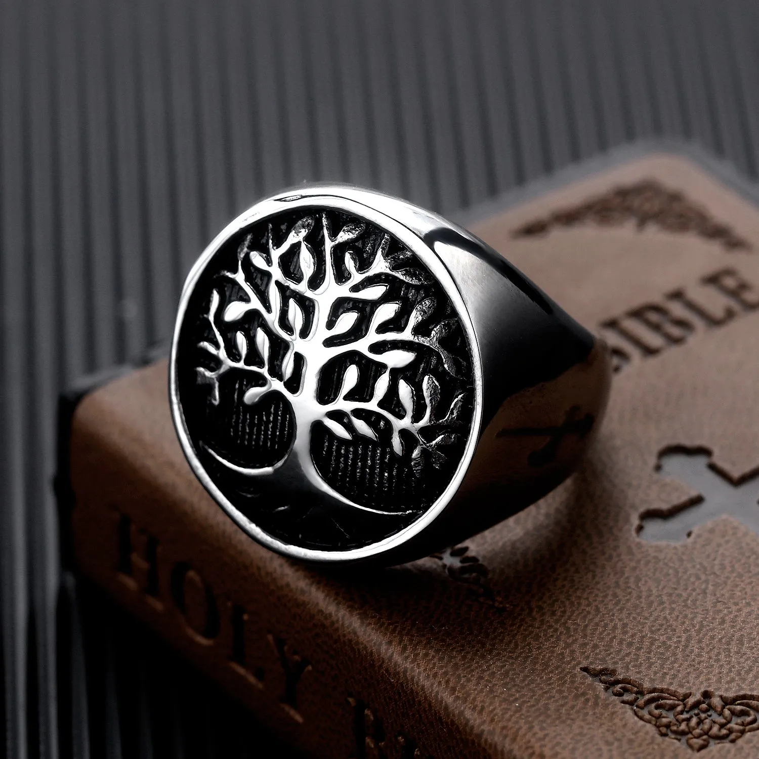 Men's Fashion Life Tree Ring