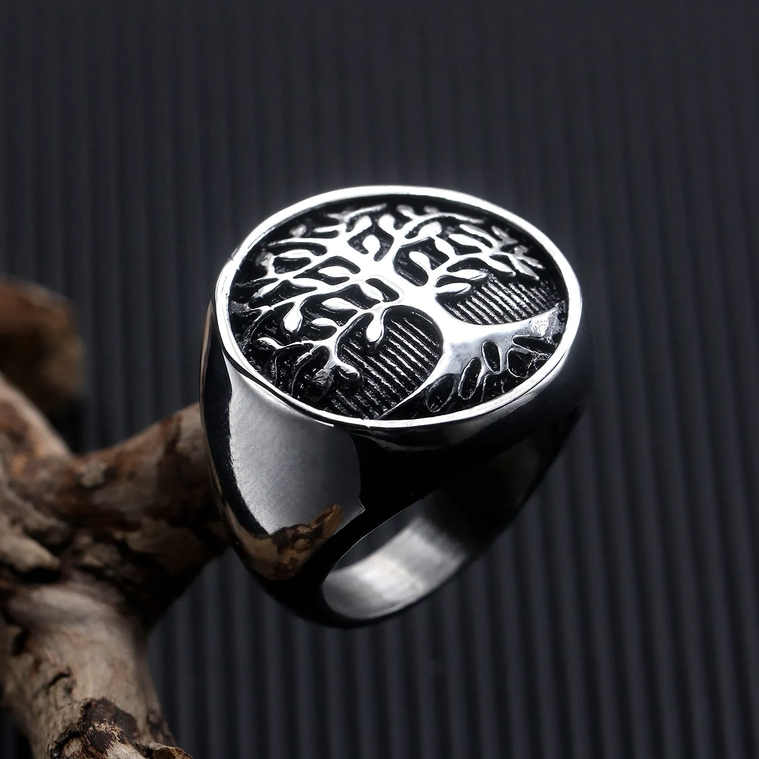 Men's Fashion Life Tree Ring