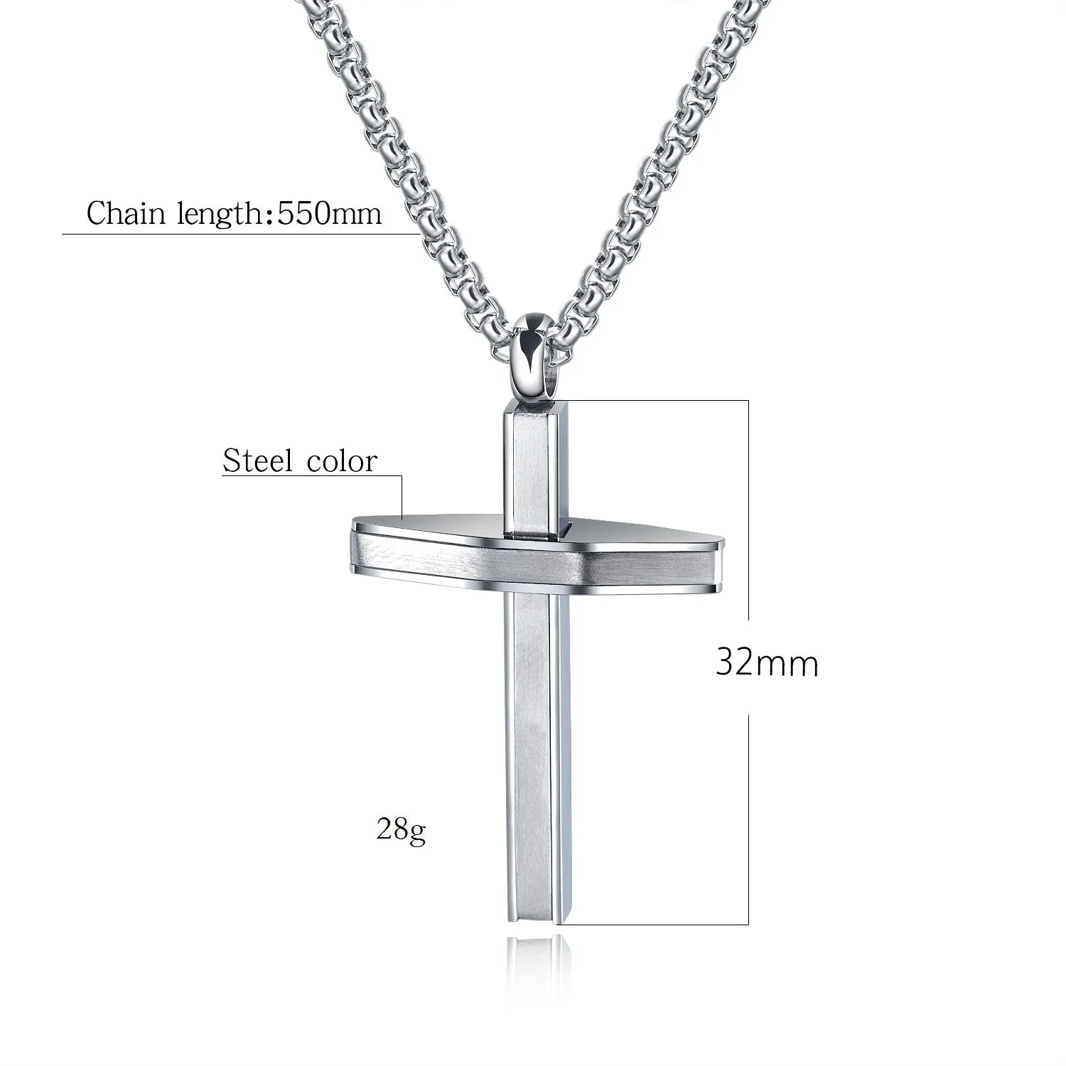 Men's Fashion Special Cross Pendant Necklace