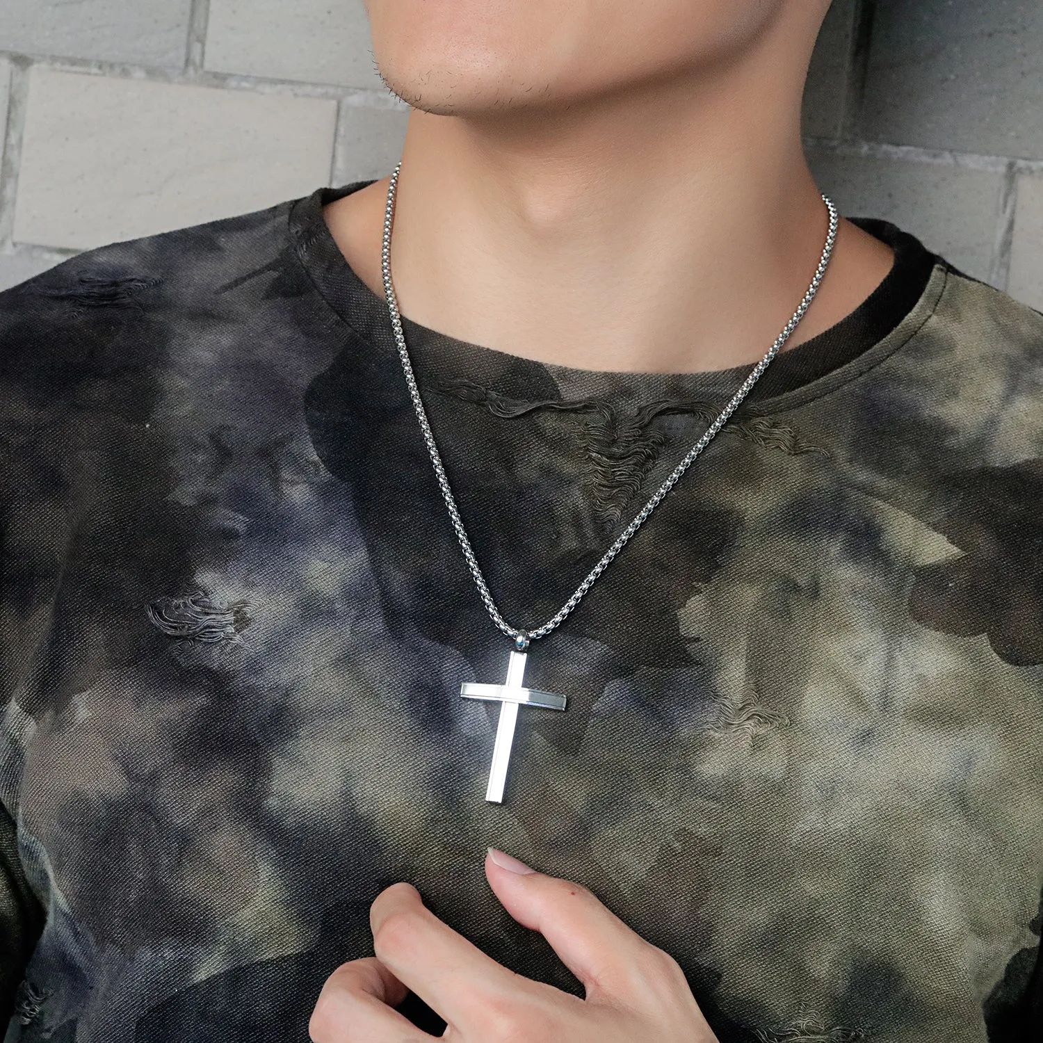 Men's Fashion Special Cross Pendant Necklace