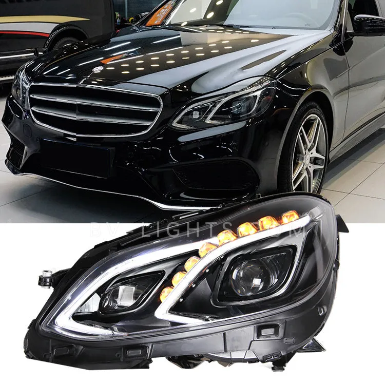 Modified headlight assembly for Mercedes-Benz E Class W212 2014-2016 E Class E200 E300 LED Auto Assembly Upgrade  High configuration shape