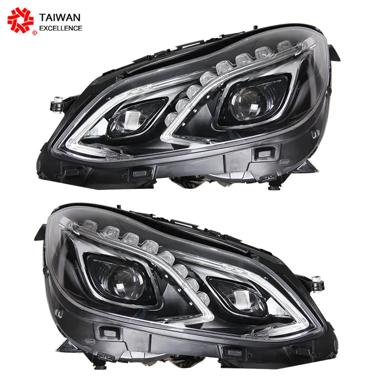 Modified headlight assembly for Mercedes-Benz E Class W212 2014-2016 E Class E200 E300 LED Auto Assembly Upgrade  High configuration shape