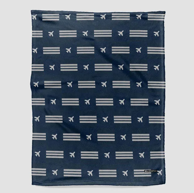 Navy Pilot Stripes - Blanket