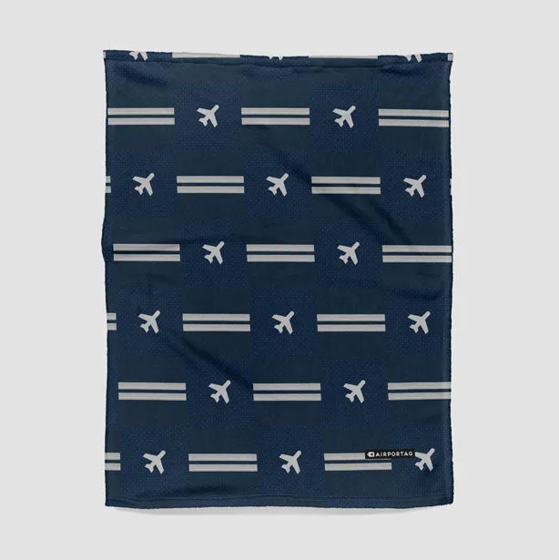 Navy Pilot Stripes - Blanket