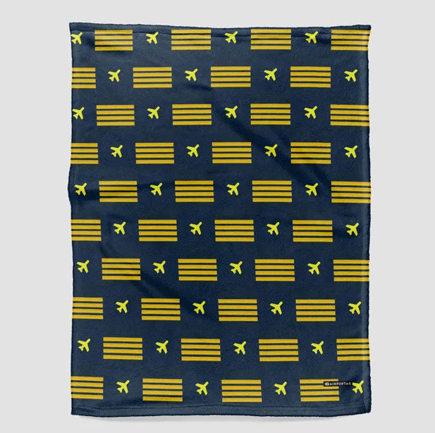 Navy Pilot Stripes - Blanket