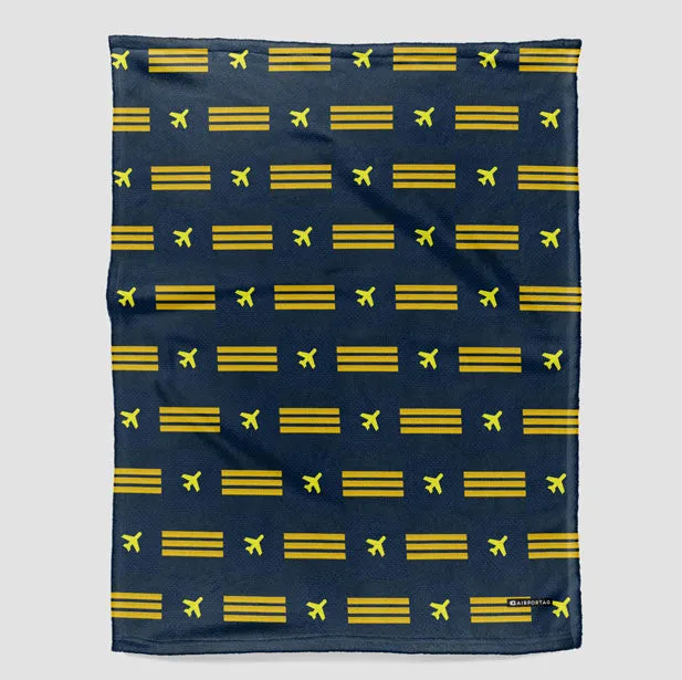 Navy Pilot Stripes - Blanket